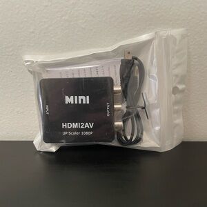 HDMI To AV Adapter NEW RCA Video Composite Converter HD Female 1080P Upscaler